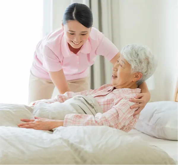 身体介助の様子