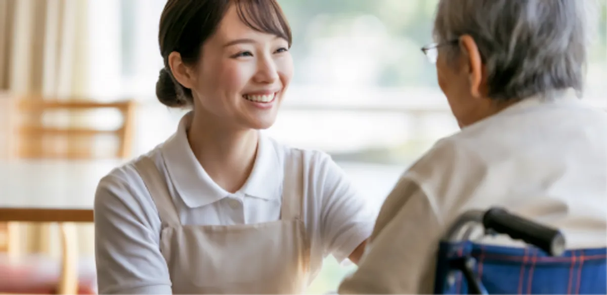 身体介助の様子